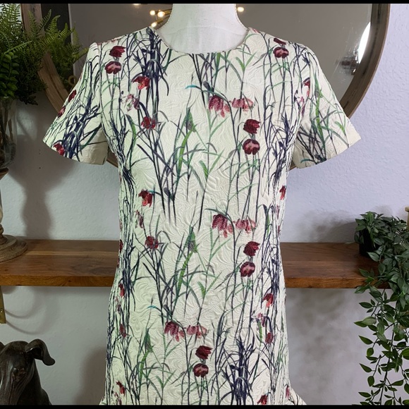 Anthropologie Sam & Lavi Floral Ruffle Hem Mini XS - Picture 7 of 9